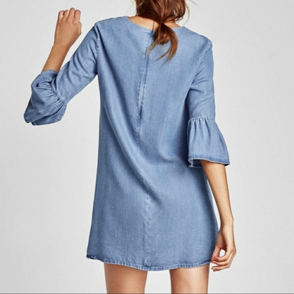 Zara Chambray Dress/Tunic - Picture 3 of 9